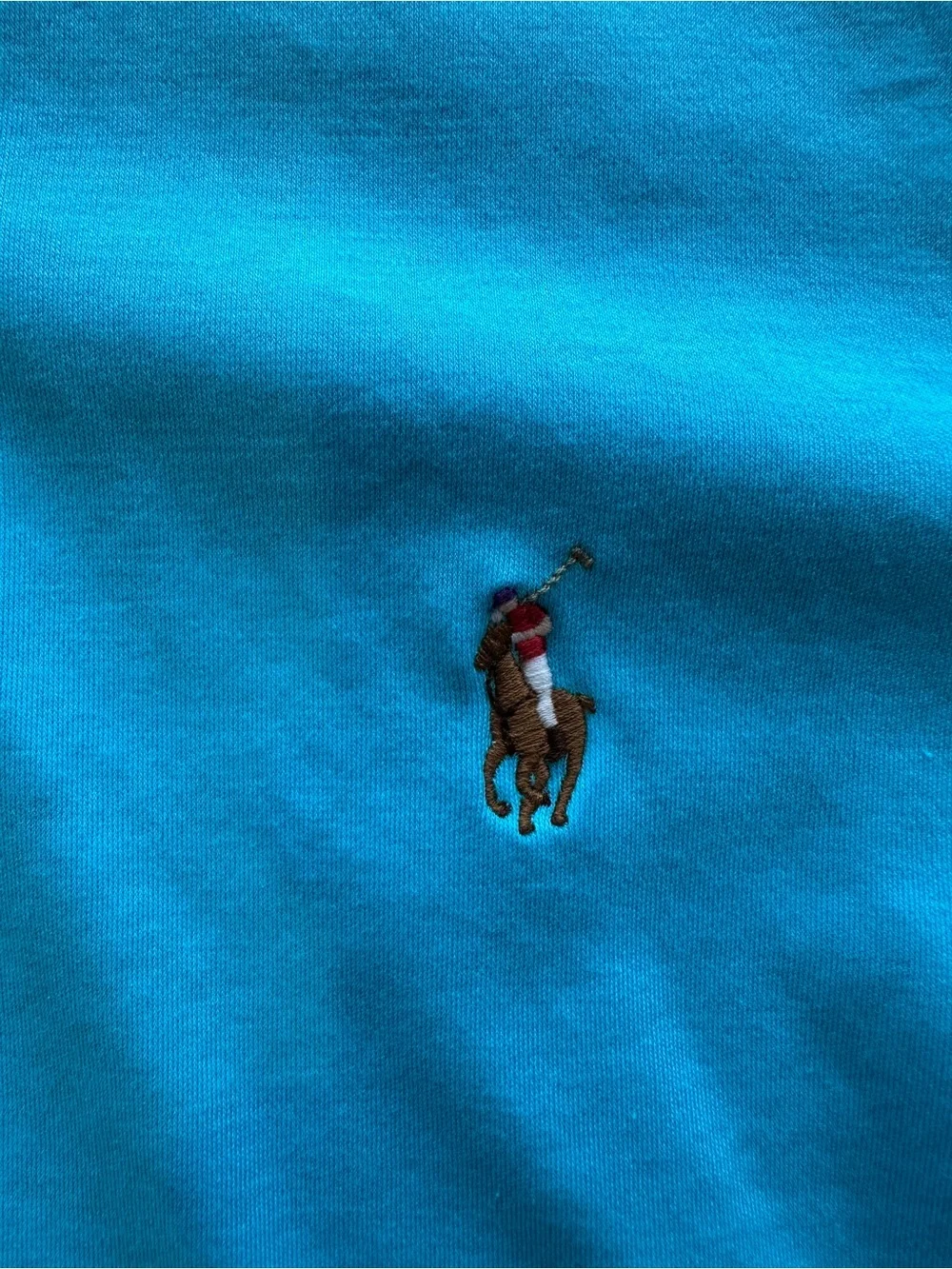 Ralph Lauren Men’s Turquoise Polo Shirt with Embroidered Pony